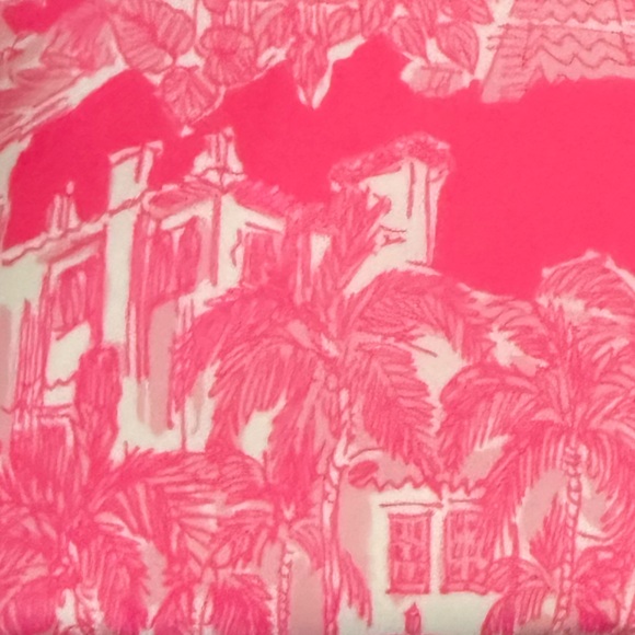 Lilly Pulitzer Pink Tropical Printed Tote Pouch - Picture 2 of 3